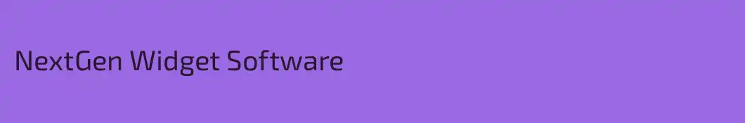 NextGen Widget Software